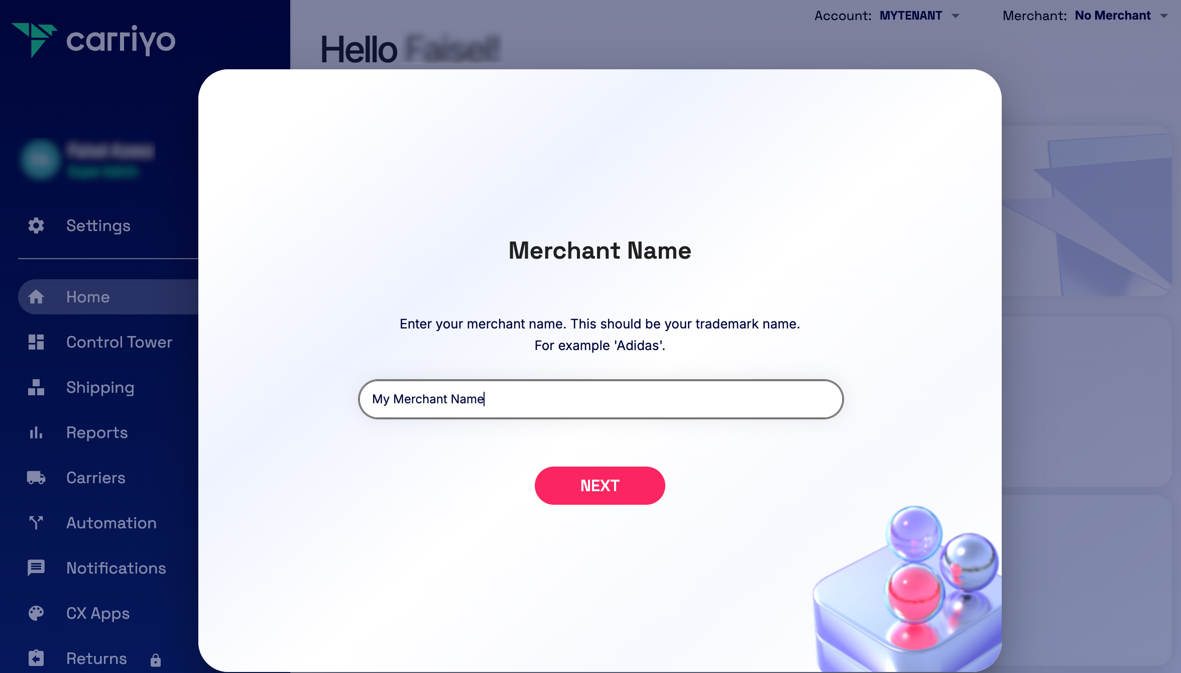 Setup your merchant