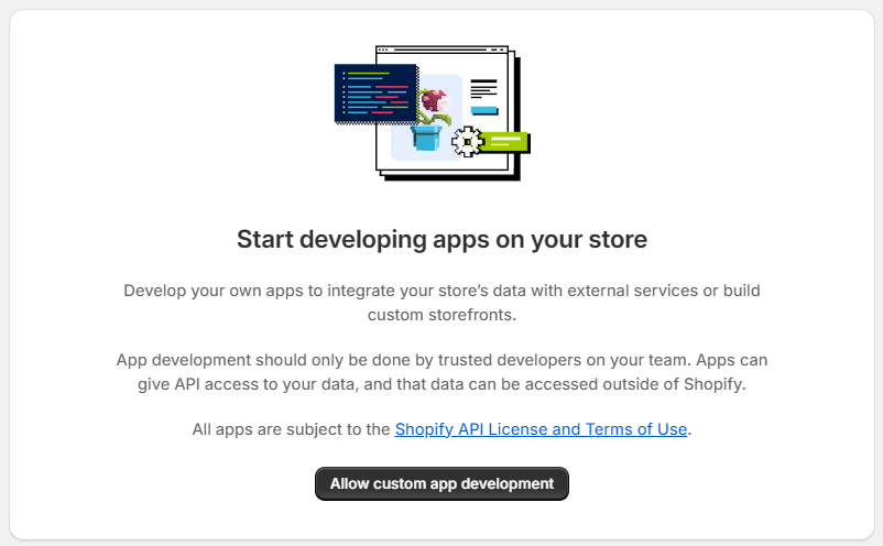 Allow custom app development